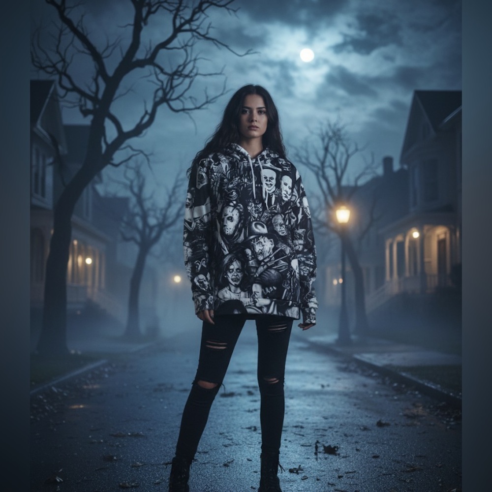 Horror hoodie 3D horror movie pullover Freddy Jason Exorcist Pennywise Chucky